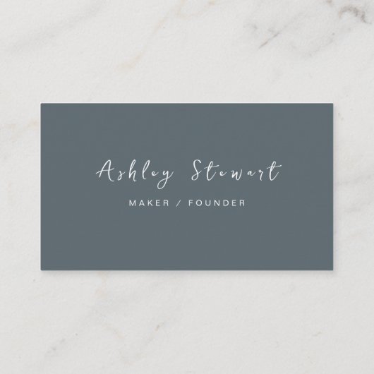 Beruflicher Qr Code Social Media Dunkelgrau Visitenkarte (Rückseite)