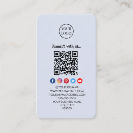 Beruflicher Qr Code Soziale Medien Verbinden Sie m Visitenkarte