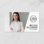 Beruflicher QR-Code Unternehmen Ihr Logo Visitenkarte (Vorderseite)