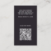 Beruflicher QR-Code Vielen Dank Visitenkarte (Rückseite)