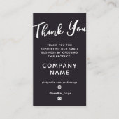 Beruflicher QR-Code Vielen Dank Visitenkarte (Vorderseite)