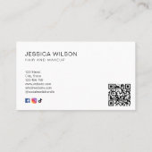 Beruflicher QR-Code Visitenkarte (Rückseite)