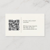 Beruflicher QR-Code Visitenkarte (Rückseite)