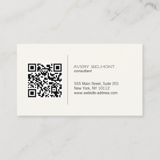 Beruflicher QR-Code Visitenkarte (Rückseite)