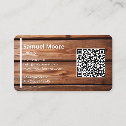Beruflicher QR-Code Visitenkarte (Vorderseite)