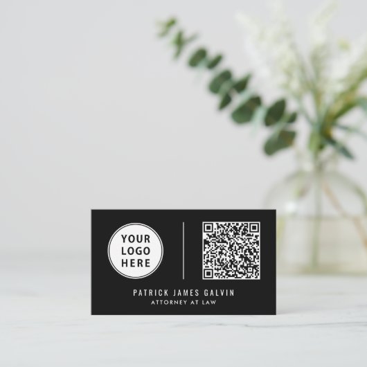Beruflicher QR-Code Visitenkarte (Stehend Vorderseite)