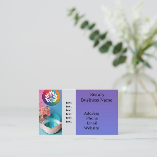 Beruflicher QR-Code Visitenkarte (Stehend Vorderseite)