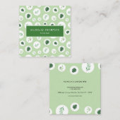 Beruflicher Rasen und Baumpflege Quadratische Visitenkarte (Vorne/Hinten)