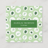 Beruflicher Rasen und Baumpflege Quadratische Visitenkarte (Vorderseite)