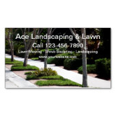 Beruflicher Rasen und Landschaften Magnetische Visitenkarte (Vorderseite)