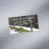 Beruflicher Rasen und Landschaften Magnetische Visitenkarte (Beispiel)