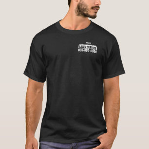 Beruflicher Rasenservice dunkelfarbig T-Shirt