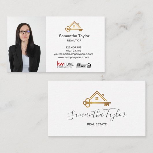 Beruflicher Real Anwesen Fotoschlüsselbus hinzufüg Visitenkarte (Vorne/Hinten)