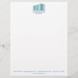 Beruflicher Real Anwesen Letterhead Briefbogen