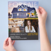 Beruflicher Real Anwesen Realm Flyer zum Verkauf (Hand)