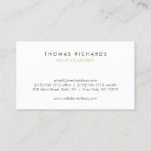 Beruflicher Rechtsanwalt, Anwaltskartine II Visitenkarte (Rückseite)