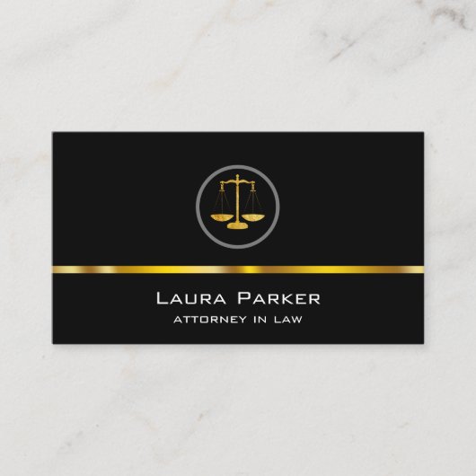 Beruflicher Rechtsanwalt Gesetzesan der Visitenkarte (Vorderseite)