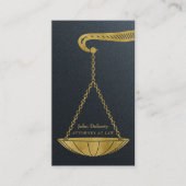 Beruflicher Rechtsanwalt | Golden Visitenkarte (Vorderseite)