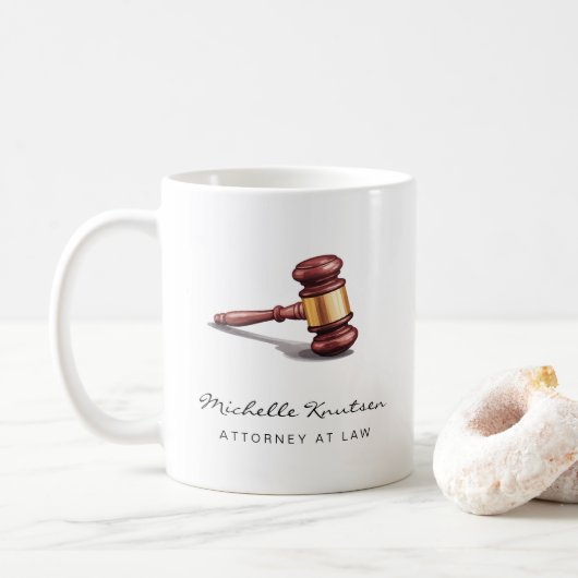 Beruflicher Rechtsanwalt Luxus Kaffeetasse (Mit Donut)