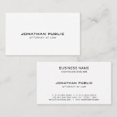 Beruflicher Rechtsanwalt, modern und elegant Visitenkarte (Vorne/Hinten)
