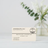 Beruflicher Rechtsanwalt Visitenkarte (Stehend Vorderseite)