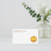 Beruflicher Rechtsanwalt Visitenkarte (Stehend Vorderseite)