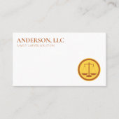 Beruflicher Rechtsanwalt Visitenkarte (Vorderseite)