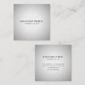 Beruflicher Rechtsanwalts-Rechtsanwalt-eleganter Quadratische Visitenkarte (Vorne/Hinten)