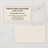 Beruflicher Rechtsberater Visitenkarte (Vorne/Hinten)