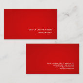 Beruflicher Red Trendy Style beeindruckend Visitenkarte (Vorne/Hinten)