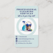 Beruflicher Reinigungsservice Business Card Visitenkarte (Vorderseite)