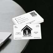 Beruflicher Reinigungsservice Einfache Monogramm-L Visitenkarte