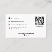 Beruflicher Reinigungsservice Einfache Monogramm-L Visitenkarte (Rückseite)