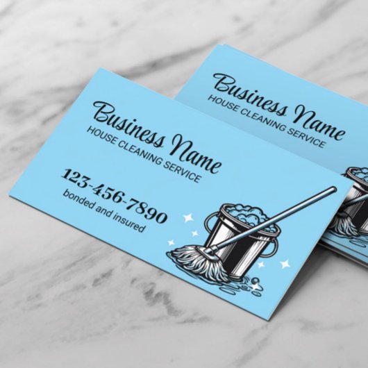 Beruflicher Reinigungsservice Visitenkarte