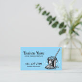 Beruflicher Reinigungsservice Visitenkarte (Stehend Vorderseite)