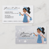 Beruflicher Reinigungsservice Visitenkarte (Vorne/Hinten)