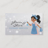 Beruflicher Reinigungsservice Visitenkarte (Rückseite)