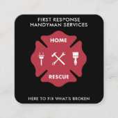 Beruflicher Reparaturservice für Handyman Quadratische Visitenkarte (Vorderseite)