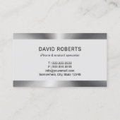 Beruflicher Reparaturservice für Mobiltelefone Visitenkarte (Rückseite)