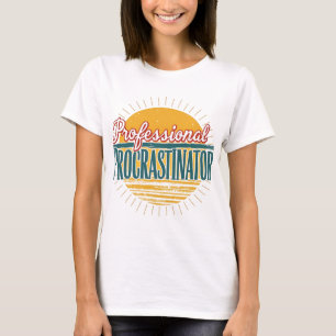 Beruflicher Retro-T - Shirt von Procrastinator - F
