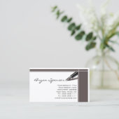 Beruflicher Rettungsschriftsteller einfache weiße Visitenkarte (Stehend Vorderseite)