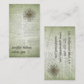 Beruflicher romantischer Vintager Drehleuchter Visitenkarte (Vorne/Hinten)