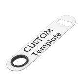 Beruflicher, rostfreier Flaschenöffner (Vorderseite Schrägansicht)