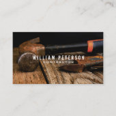 Beruflicher rustikaler Werkzeug-Bau-Auftragnehmer Visitenkarte (Vorderseite)