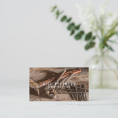 Beruflicher rustikaler Werkzeug-Bau-Auftragnehmer Visitenkarte (Stehend Vorderseite)