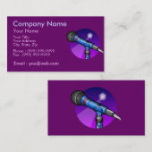 Beruflicher Sänger Visitenkarte (Vorne/Hinten)