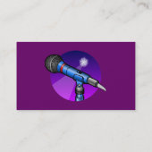 Beruflicher Sänger Visitenkarte (Rückseite)