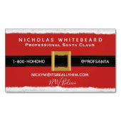 Beruflicher Santa Claus Modern Magnetische Visitenkarte (Vorderseite)