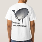 BERUFLICHER SATELLITENteller-TECHNIKER T-Shirt (Rückseite)
