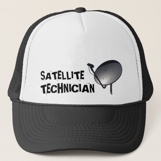 BERUFLICHER SATELLITENteller-TECHNIKER Truckerkappe (Vorderseite)